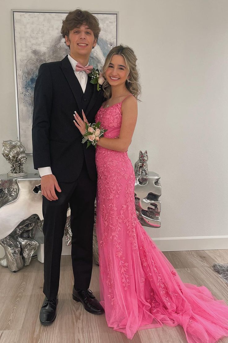 Tulle Mermaid Scoop Neck Lace Up Prom Dresses Evening Dresses Y6455 - VelvetHem