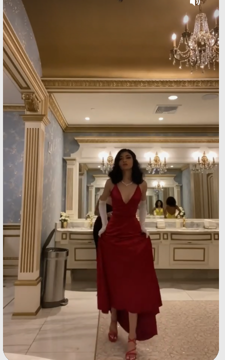 Elegant Mermaid V Neck Long Prom Dress,Classic Burgundy Evening Dress Y1648 - View 2 | VelvetHem