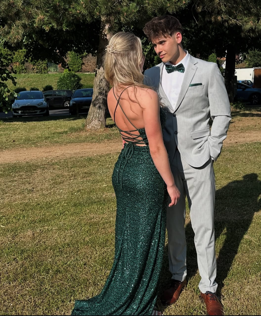 Spaghetti Straps Green Mermaid Long Prom Dress Sequin Evening Dress J7863