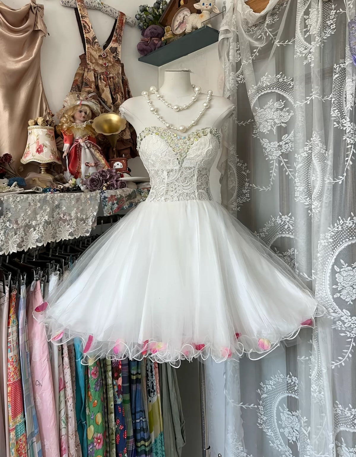 Sweetheart A-Line Birthday Dress Lace Homecoming Dress