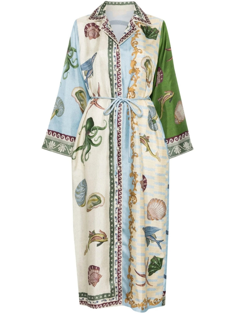 Relaxed Fit Linen Gown