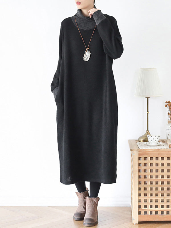 My Softer Side High-Neck Midi Dress
