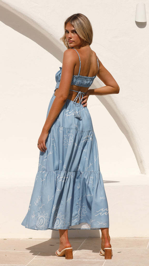 Murphy Maxi Dress Blue