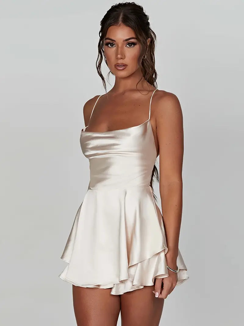 Ariana Timeless Seductive Silk Cocktail Dress Statement Occasion Edit