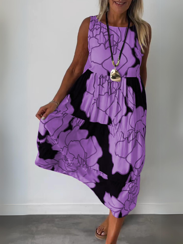 Virginia Premium Stylish Floral Print Dress Statement Occasion Edit