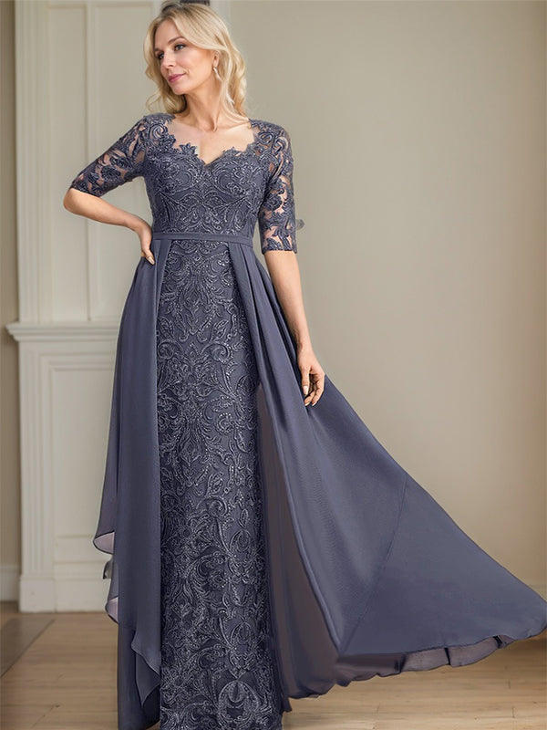Chiffon Lace Maxi Dress - View 4 | FashionDia