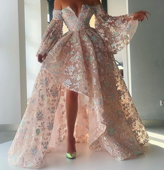 Charming Prom Dress Pink Evening Dress
