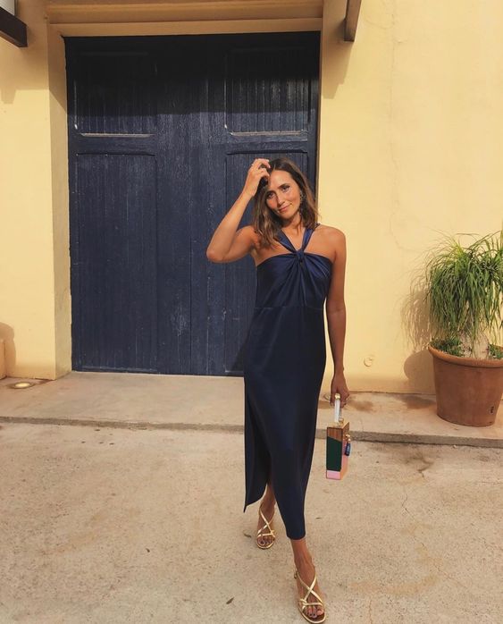 Navy Blue Prom Dresses ,Sexy Prom Dress