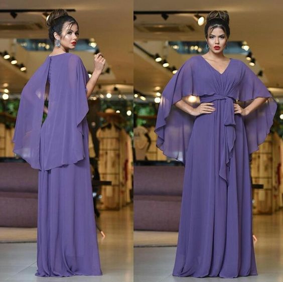 Elegant purple prom dress,long evening dresses
