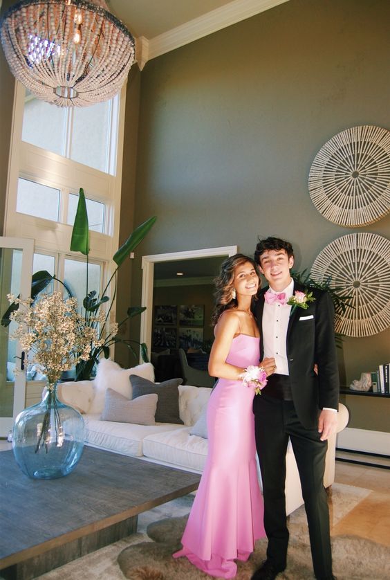 Pink Prom Dress, Sexy Prom Dress