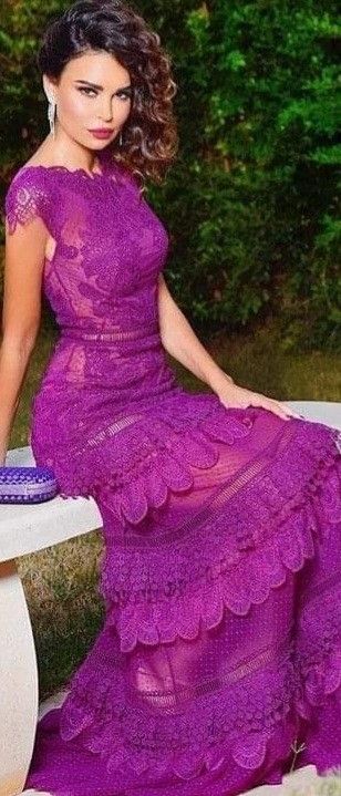 Elegant purple prom dress,long evening dresses