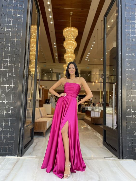 Hot Pink Prom Dresses Long Evening Gowns - FashionDia