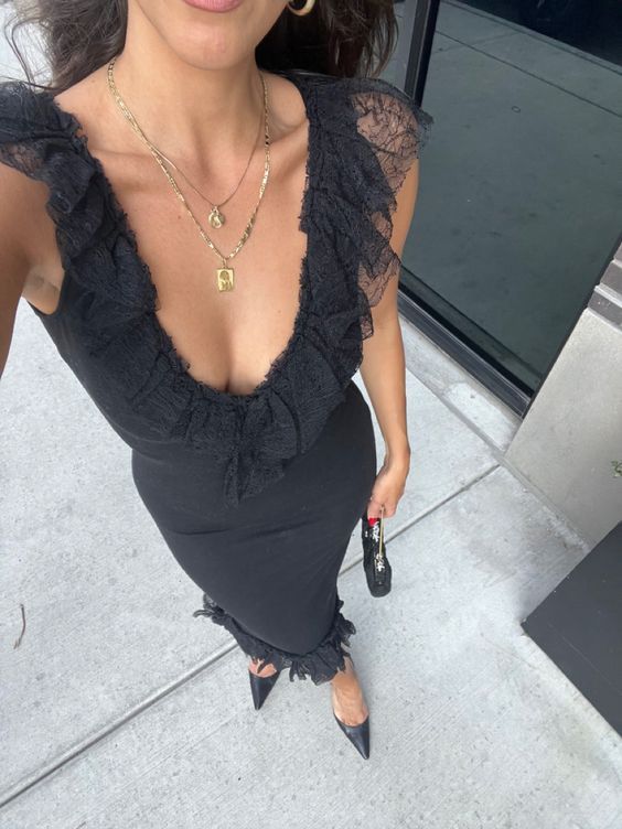 Mermaid Black Formal Prom Dress