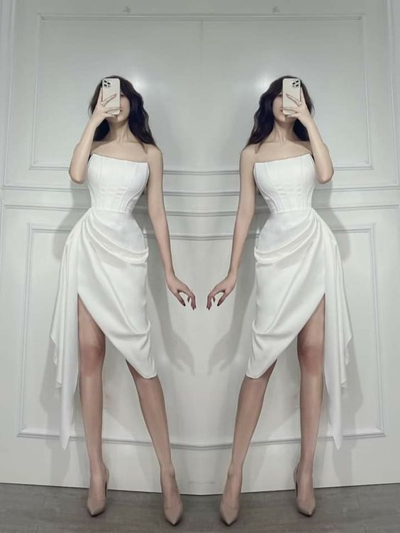 Charming Prom Dress White Evening Dress