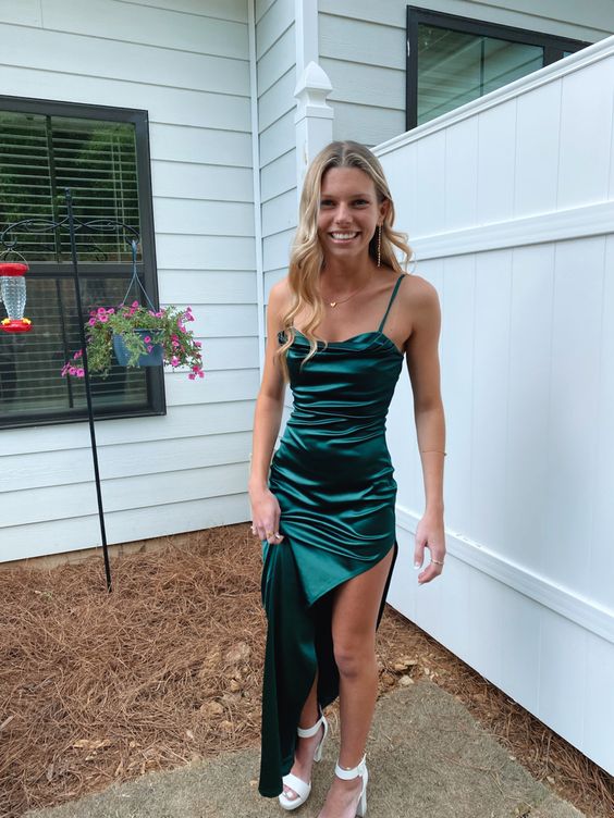 Green Prom Dresses Long Sexy Prom Dress