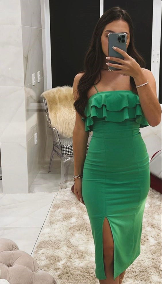 Fashion Prom Dresses Green Sexy Prom Dress