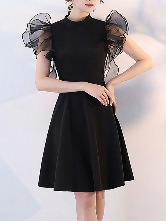 Fashion Little Black Homecoming Dress