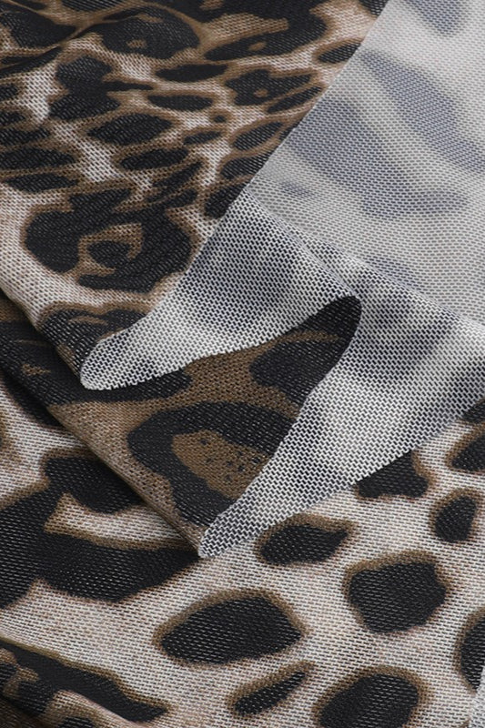 Chic Leopard Print Maxi Work Dress - View 6 | VelvetHem