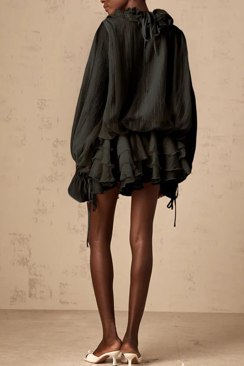 Elegant Loose Fit Folded Dress for Modern Fashion Wear Boutique Fashion Style