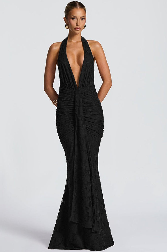 Tie Up Ruched Dress with Premium Everyday Styling Boutique Fashion Style