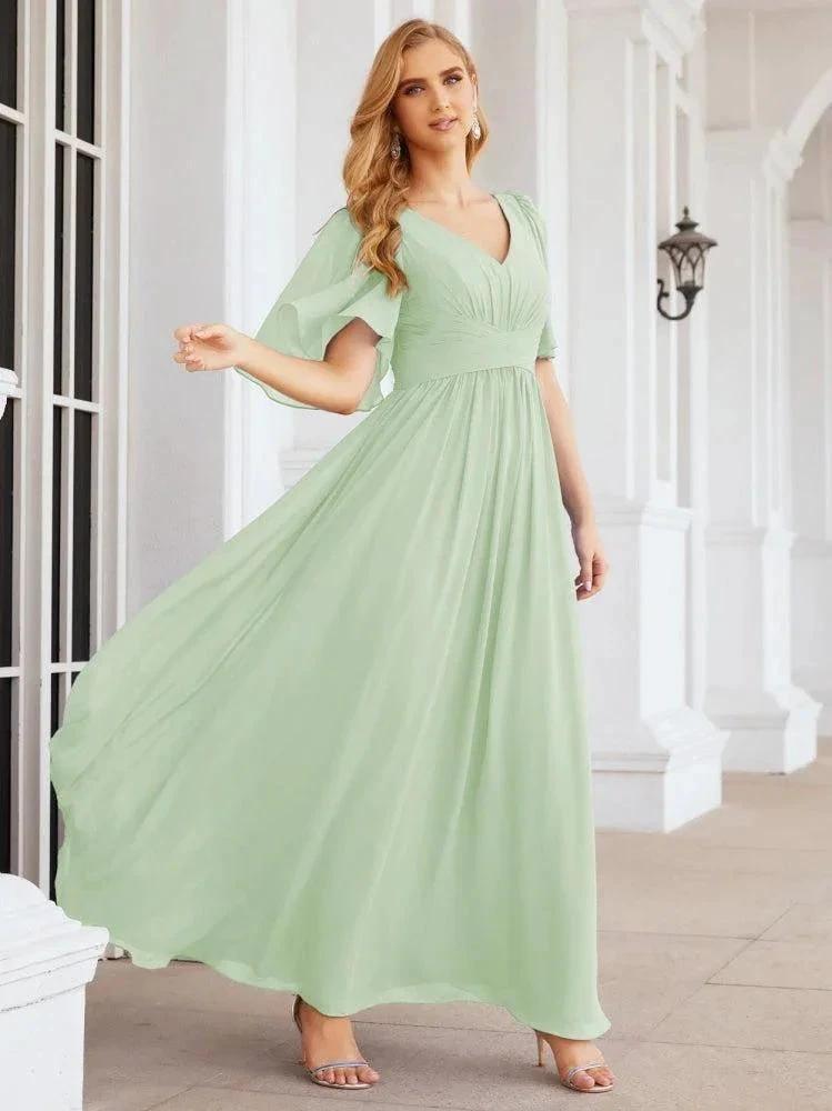 Numbersea Bridesmaid Dresses for Women Wedding Long Party Prom Dress 28068 by numbersea