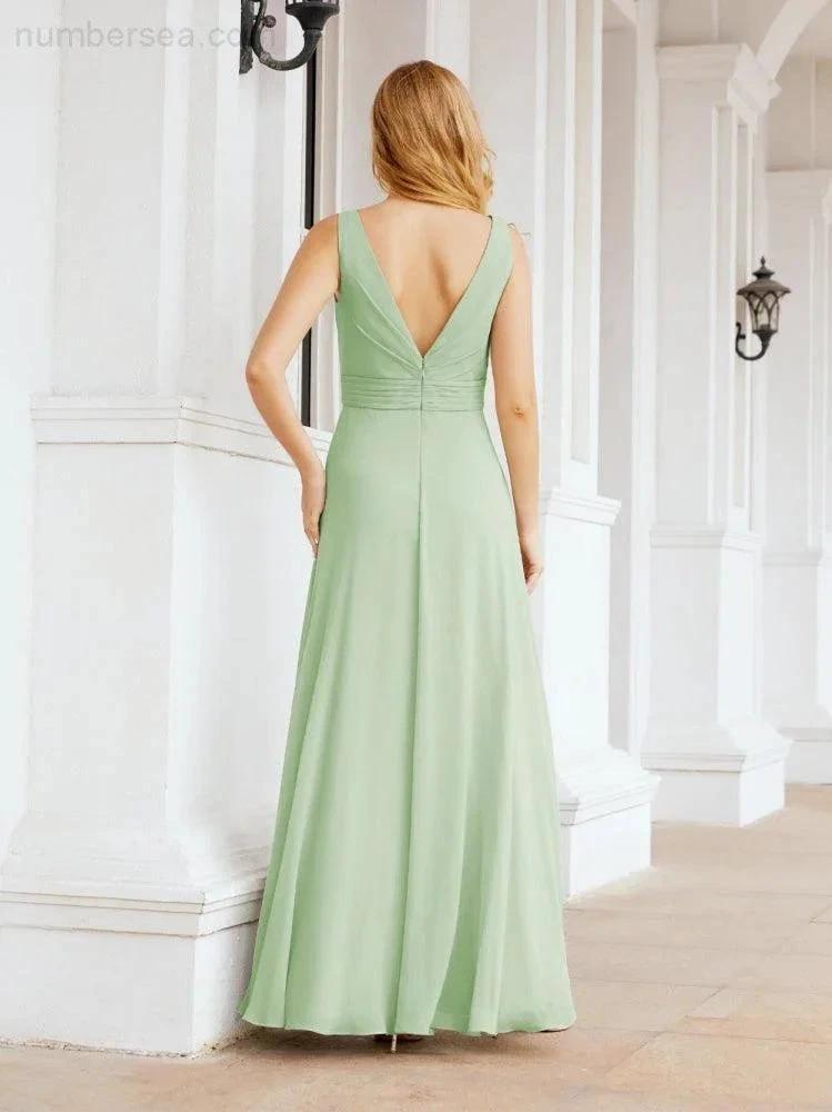 ZapDress Bridesmaid Dresses for Wedding Ruffles Long Formal Prom Gowns 28039 (ZD16999)