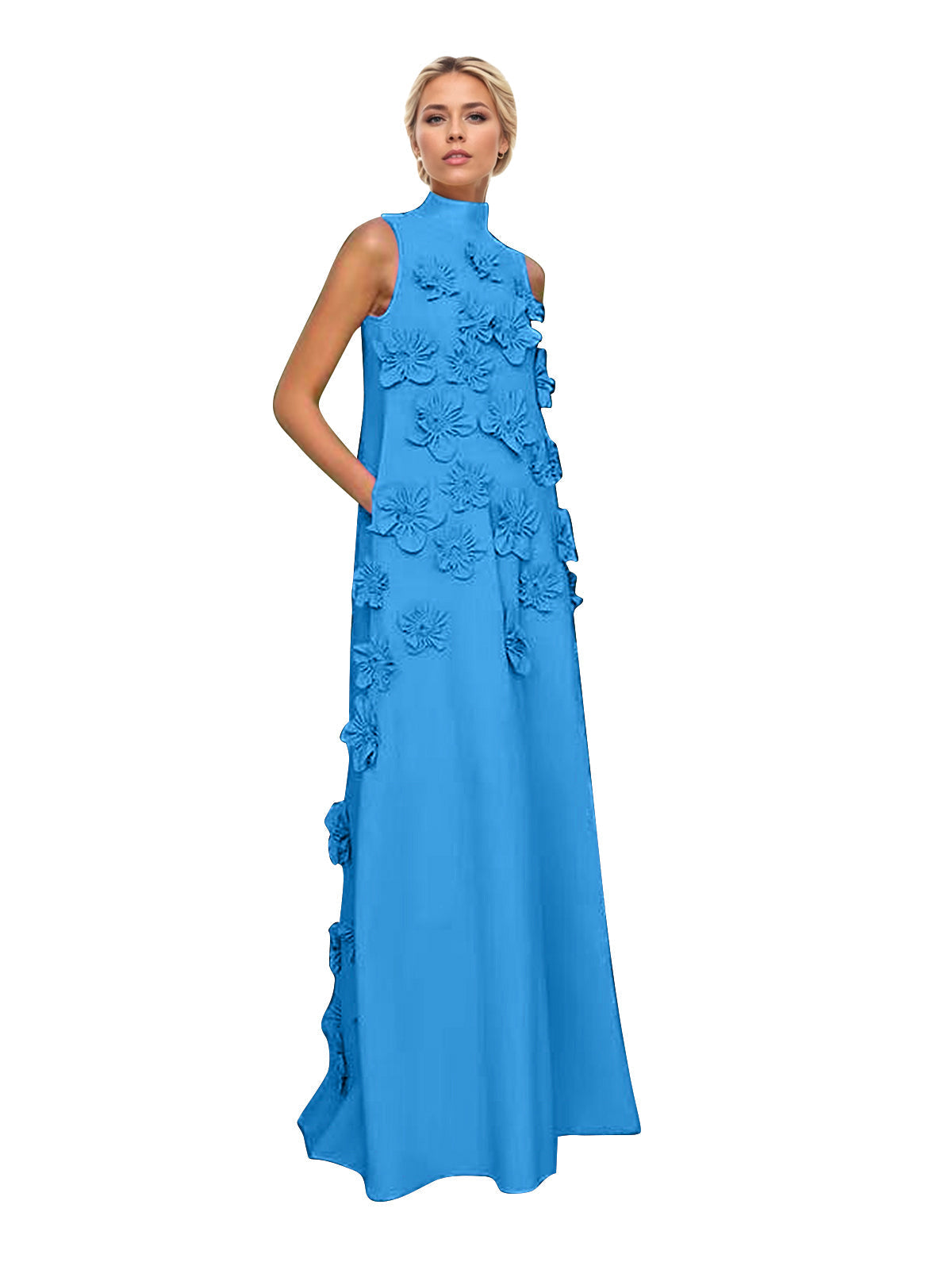 Hank Flower Embellished Maxi Dress
