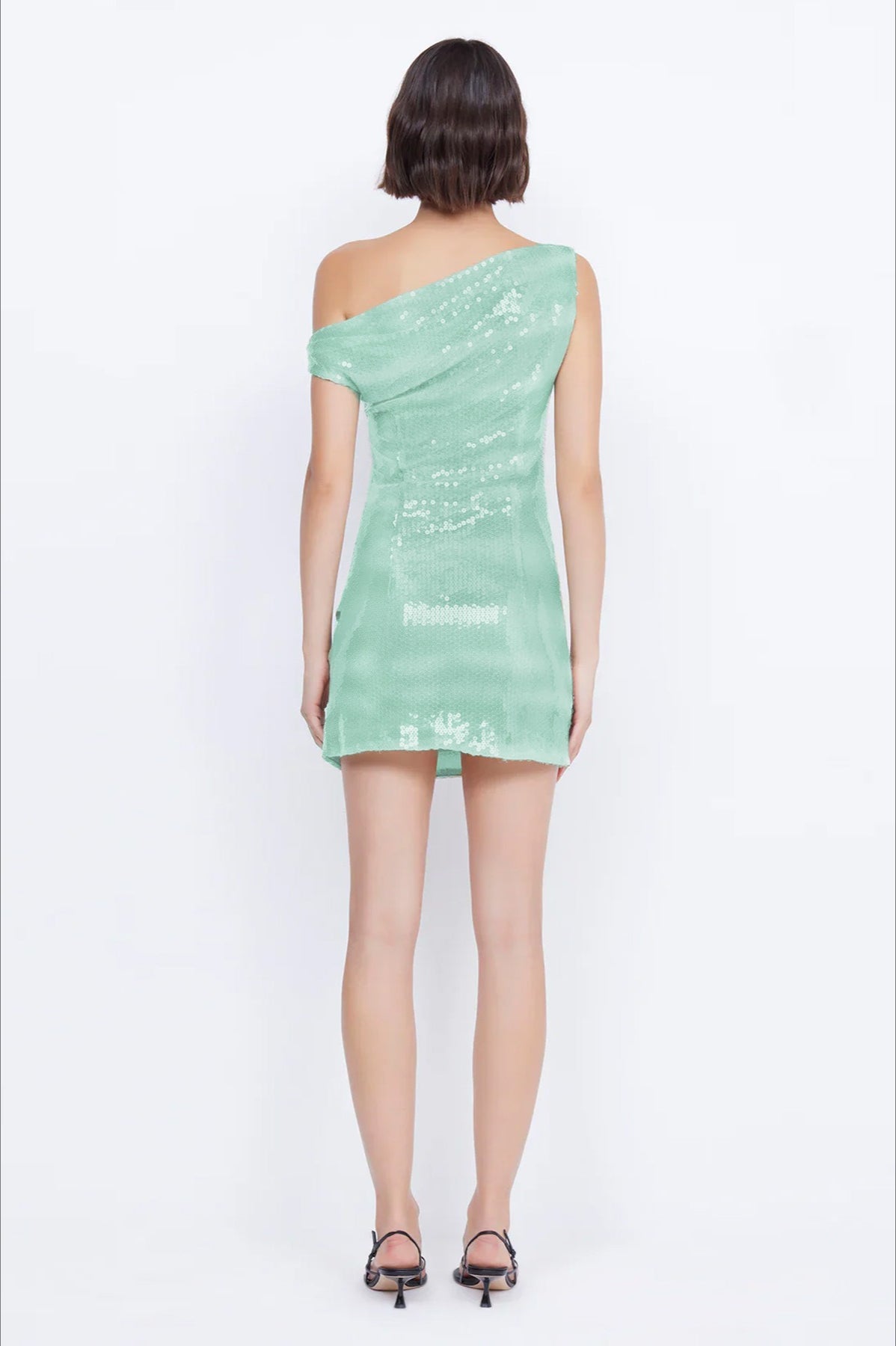 Trendy Off Shoulder Sequin Dress - View 3 | VelvetHem