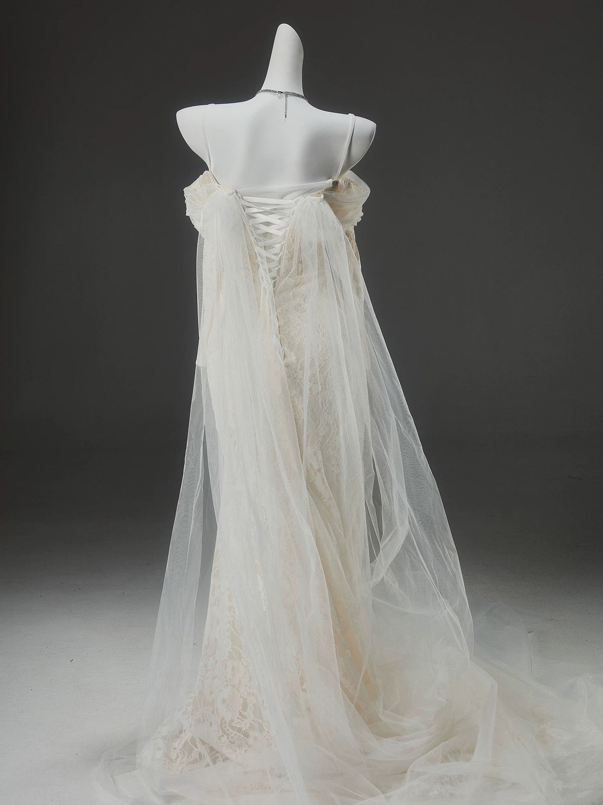 Off Shoulder Mermaid Long Sleeves Wedding Dress Lace Evening Dress J8433