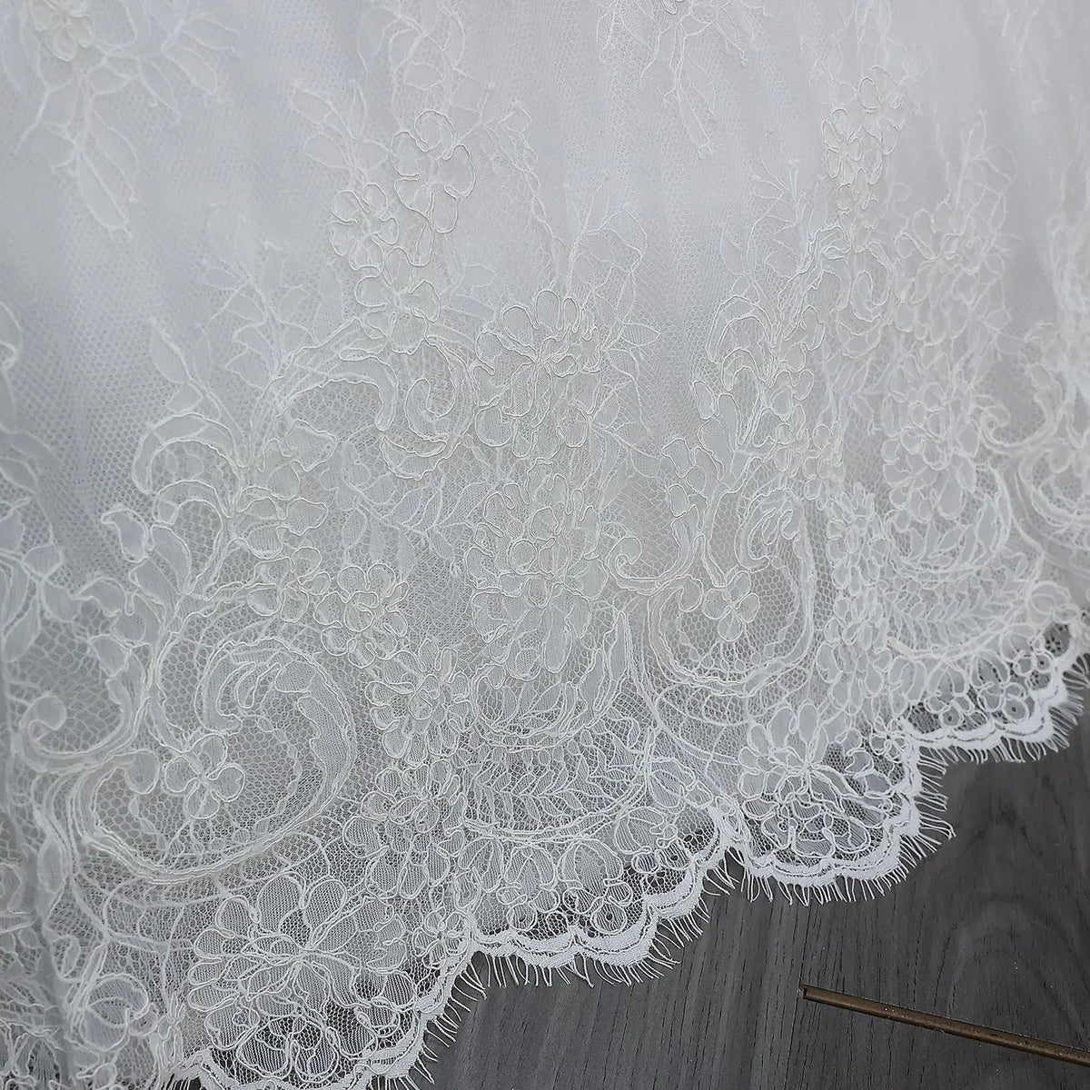 Luxury High Neck Lace Wedding Dress ZP182