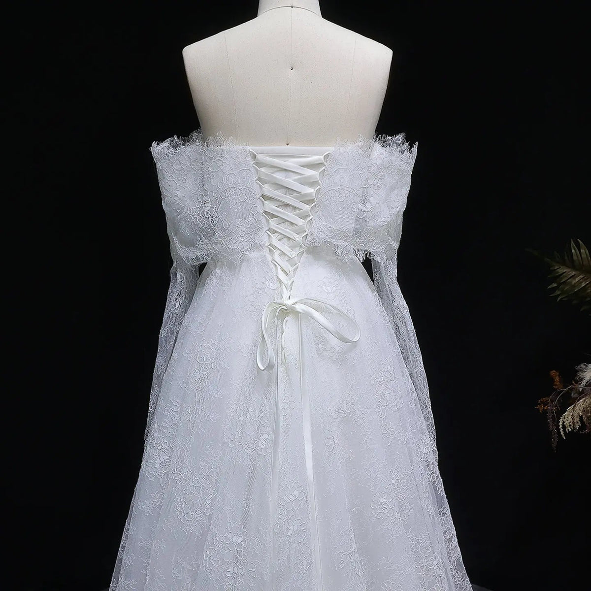 Luxury Off Shoulder Wedding Dress with Long Sleeves ZP175