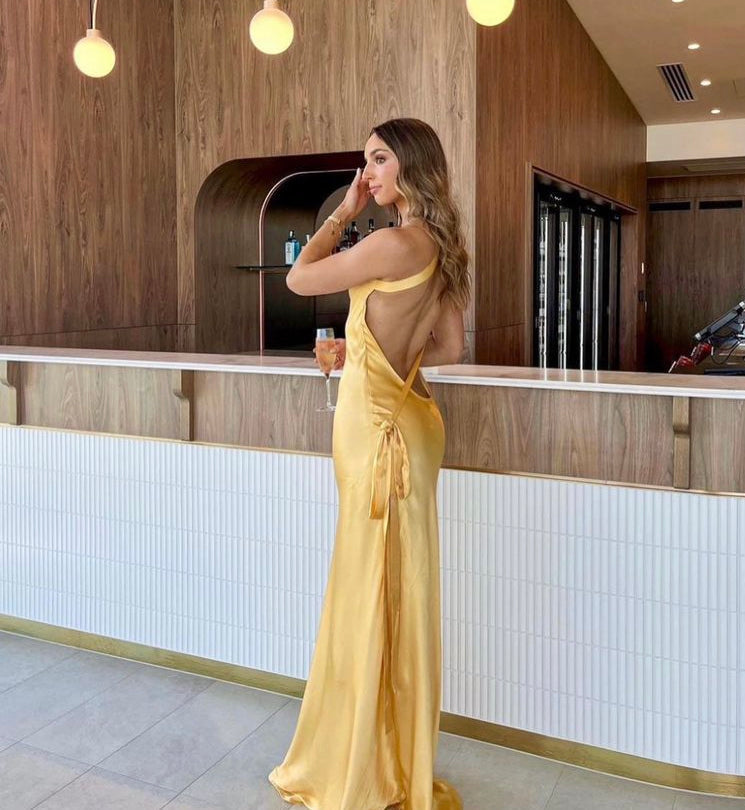 Paulina Elegant Lace Up Off - Shoulder Dress