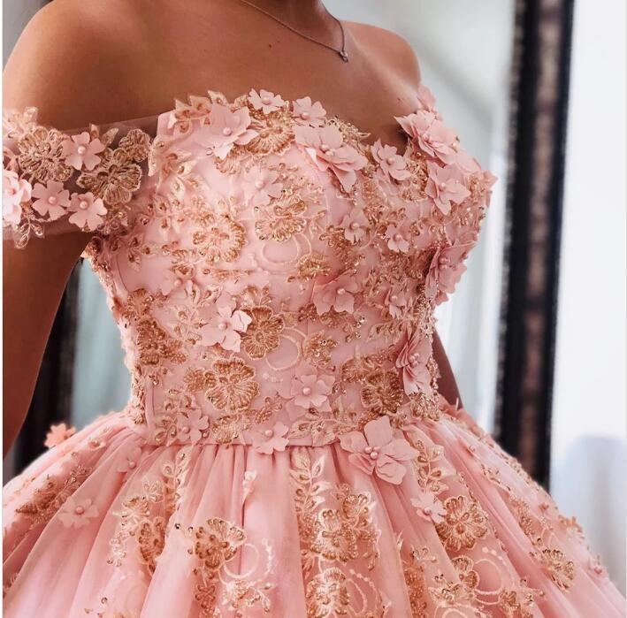 Dusty Blue Lace Quinceanera Dresses Ball Gowns Sweet 16 Dress - View 5 | FashionDia