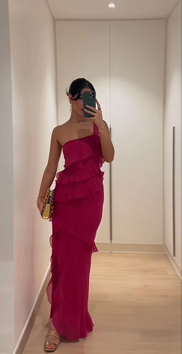 Elegant One Shoulder Sheath Evening Dress,Gala Dress