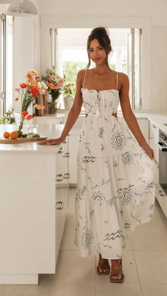 Murphy Maxi Dress White