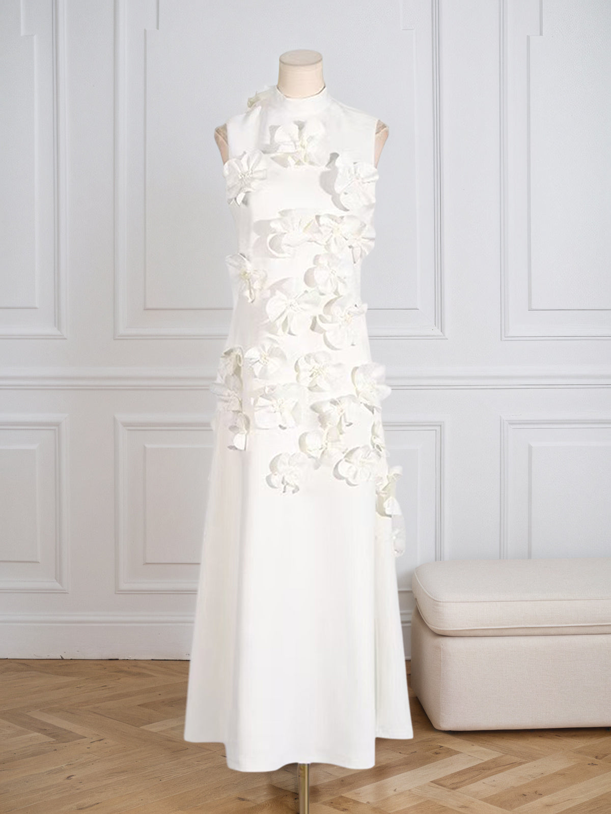 Hank Flower Embellished Maxi Dress