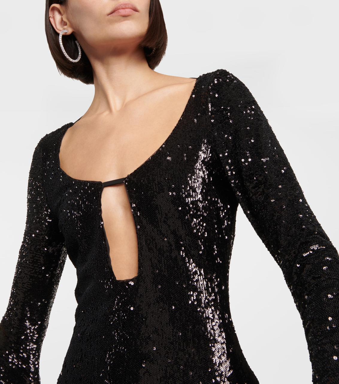 Glimmer Mini Dress Black