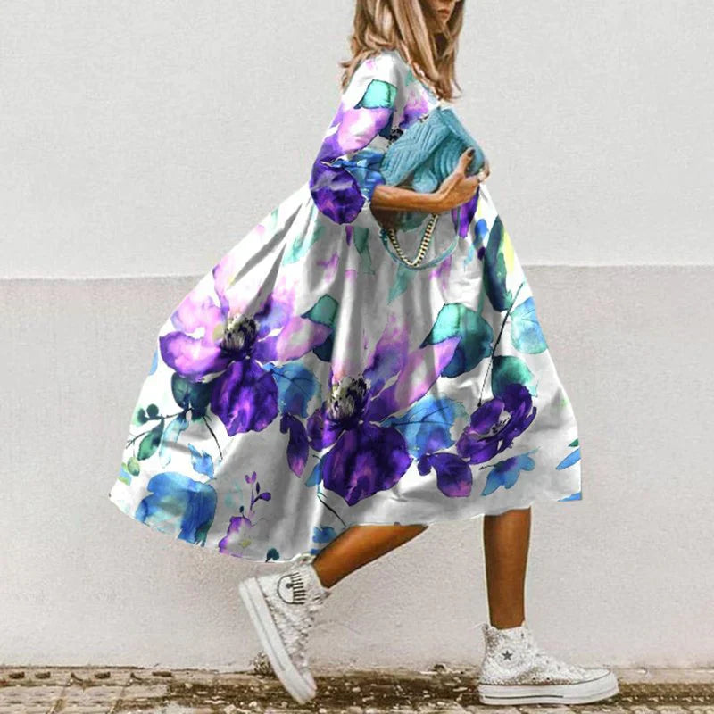 Hebe Aesthetic and Festive Printed Dress Premium Wardrobe Essential