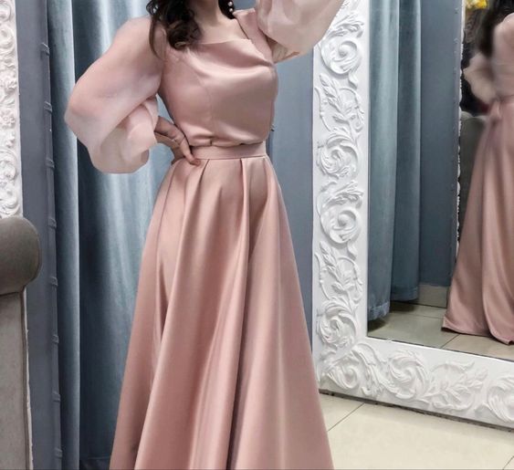 Long Sleeve Prom Dresses, Formal Party Dresses
