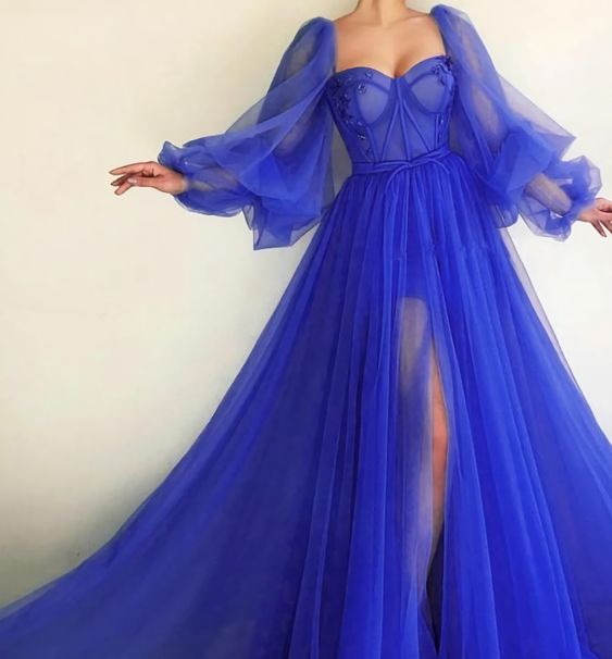 Long graduation Dresses Modest Prom Dress