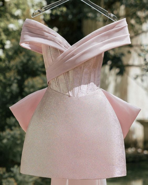 Pink Short Party Dress Homecoming Dress