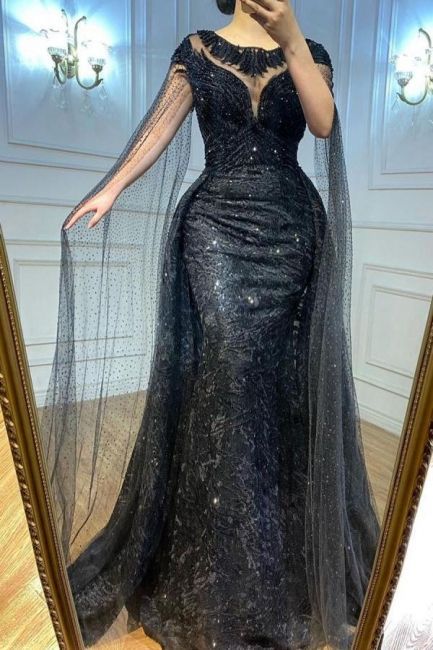 Elegant Evening Dresses Long Black | Prom dresses with glitter
