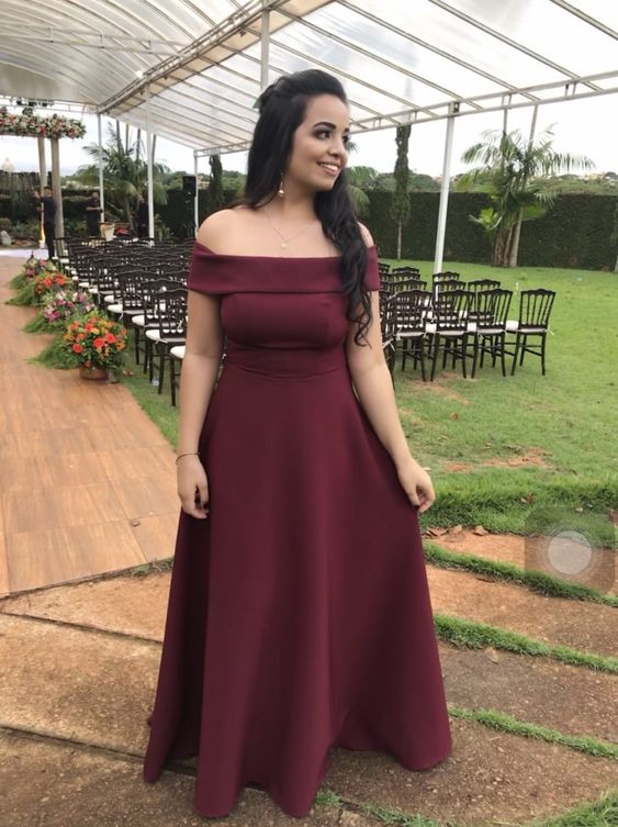 Burgundy Prom Dresses Long Evening Dresses
