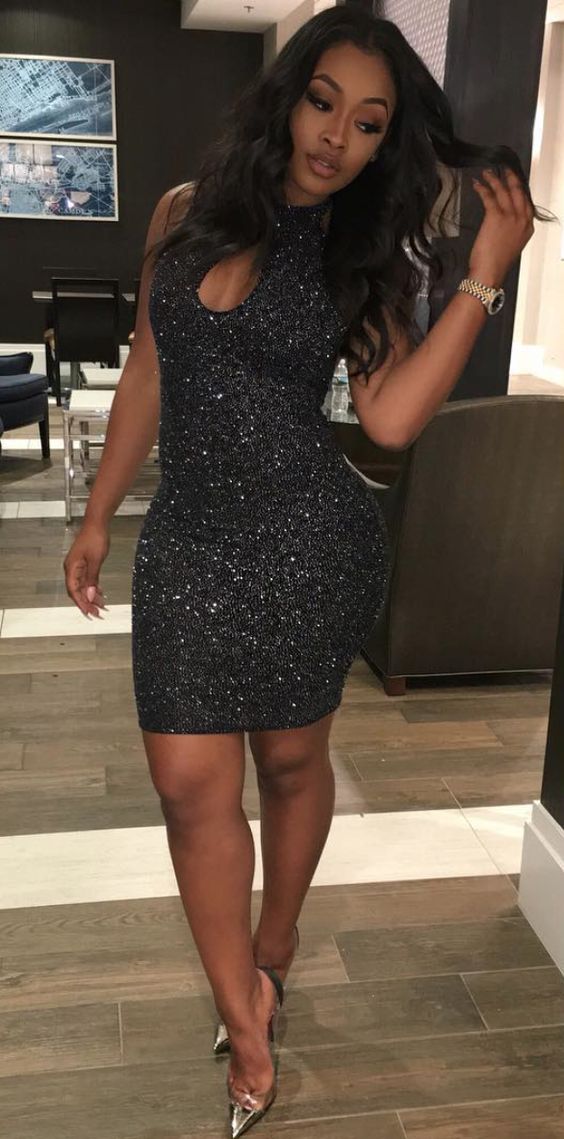 BLACK PARTY PROM DRESS, GRADUATION HOMECOMING DRESSES fg1368