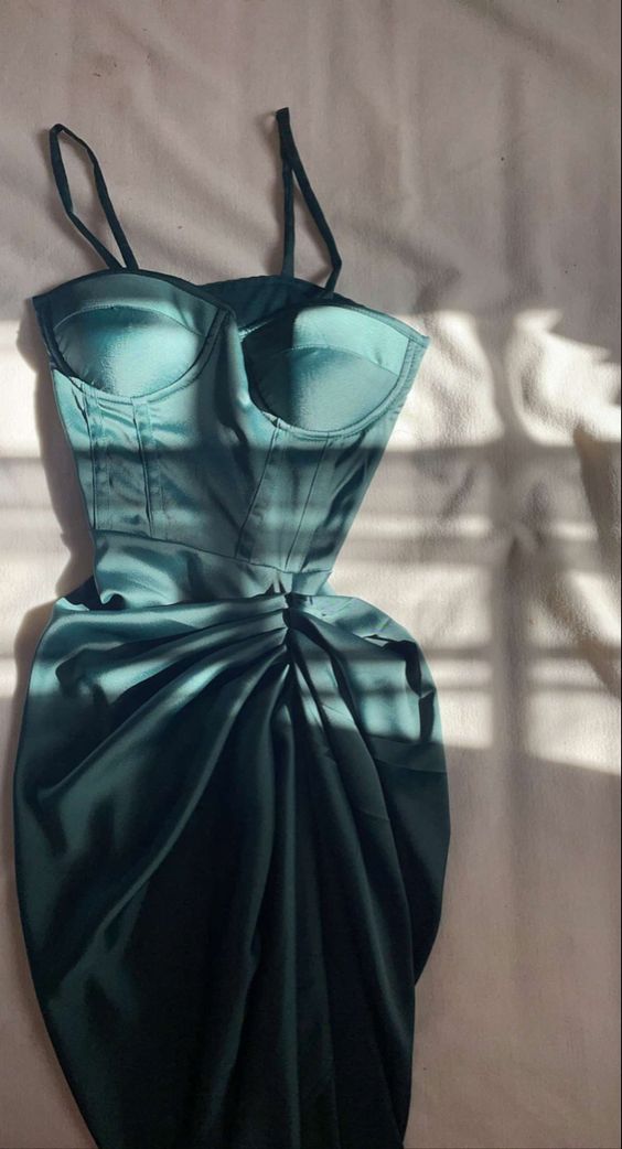 Sexy Solid Split Joint Fold Asymmetrical Spaghetti Strap Sling Dress Dresses - FashionDia