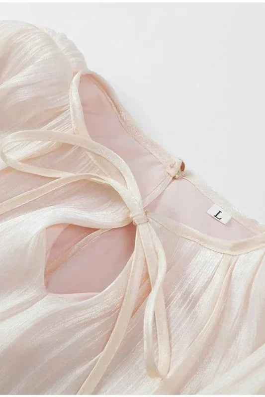 Ruffled Full Sleeve Mini Dress - View 12 | FashionDia