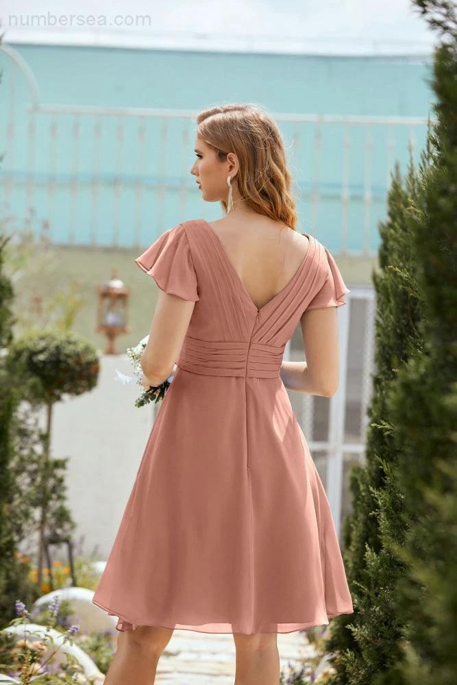 Knee Length Homecoming Dresses Formal Cocktail Prom Gown 28013 (ZD16946)