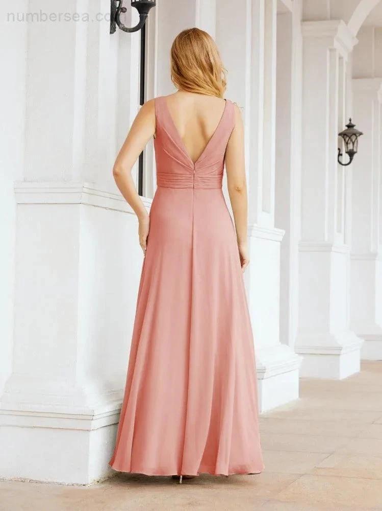 ZapDress Bridesmaid Dresses for Wedding Ruffles Long Formal Prom Gowns 28039 (ZD16999)