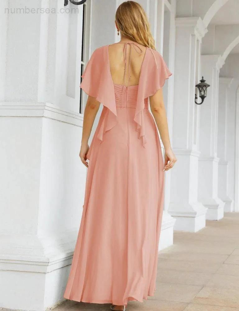 ZapDress Bridesmaid Dresses Backless Formal Prom Gowns for Evening Party Mother of The Bride Dress 28040 (ZD16998)