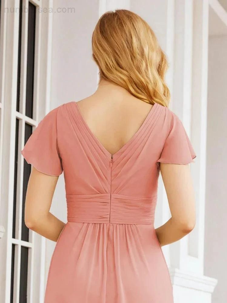 ZapDress Formal Prom Gowns for Mother of The Bride Cap Sleeves Bridesmaid Dress 28047 (ZD16958)